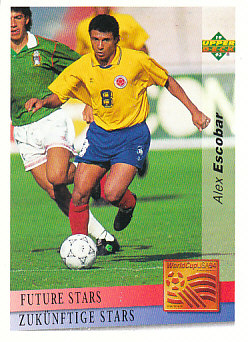 Alex Escobar Colombia Upper Deck World Cup 1994 Preview Eng/Ger Future Stars #131